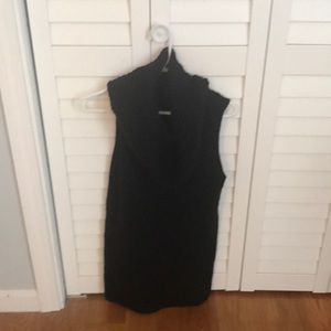 Ann Taylor black cowl neck sleeveless sweater